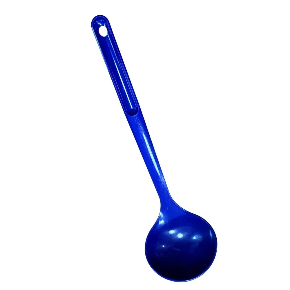 Tupperware Cobalt Blue‎ Soup Ladle 1616-2 Vintage Plastic Kitchen Utensil 11.5
